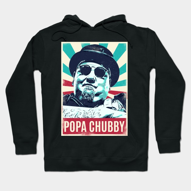 Vintage Retro Popa Chubby Hoodie by Bengkel Band